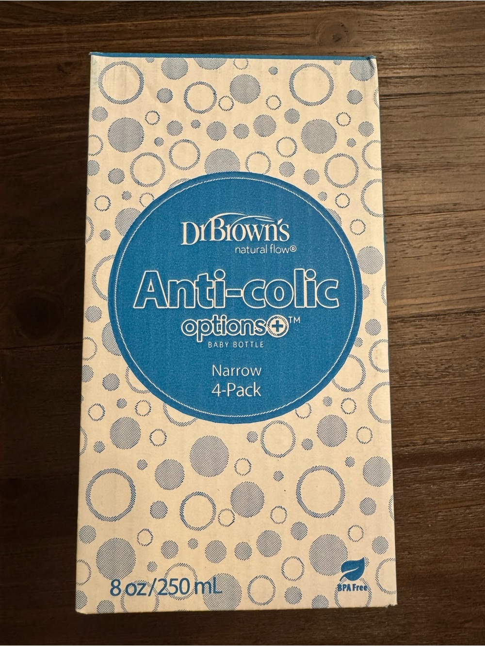 New Dr. Brown's Anti-Colic Options Narrow Baby Bottle 4-Pack